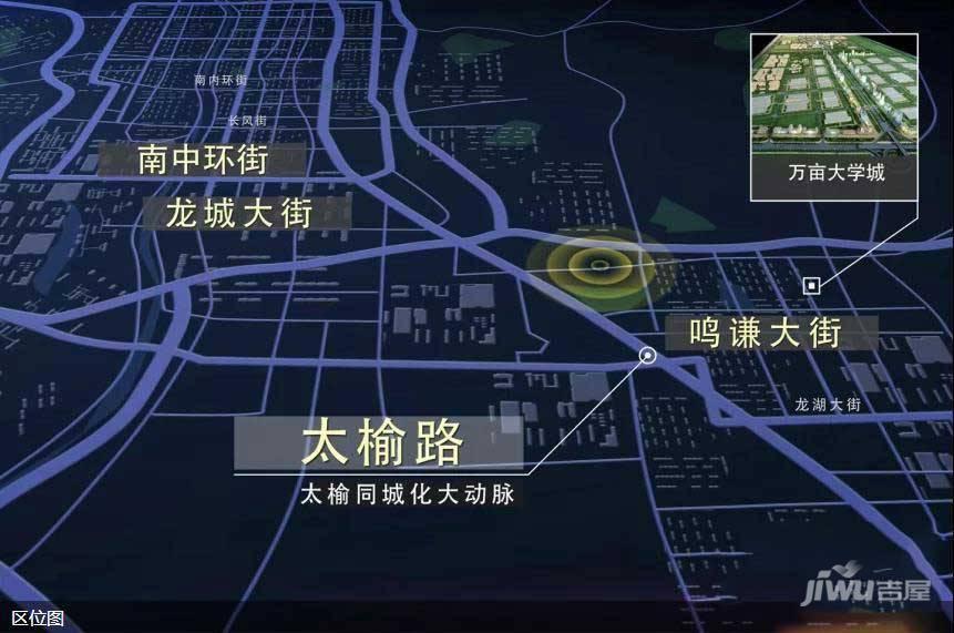 阳光学仕府位置交通图